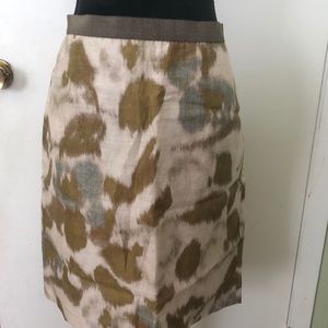 Ann Taylor Loft Abstract Print Skirt Sz 12